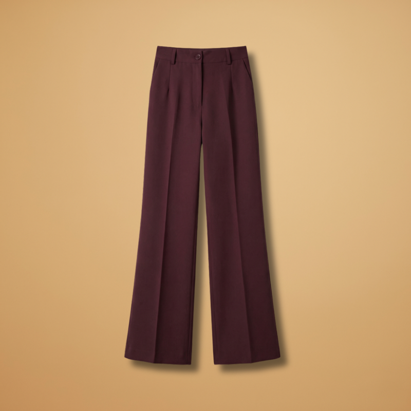 Annita | Women's High-Rise Wide Leg Button Front Pants