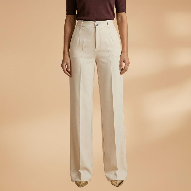 Annita | Women's High-Rise Wide Leg Button Front Pants
