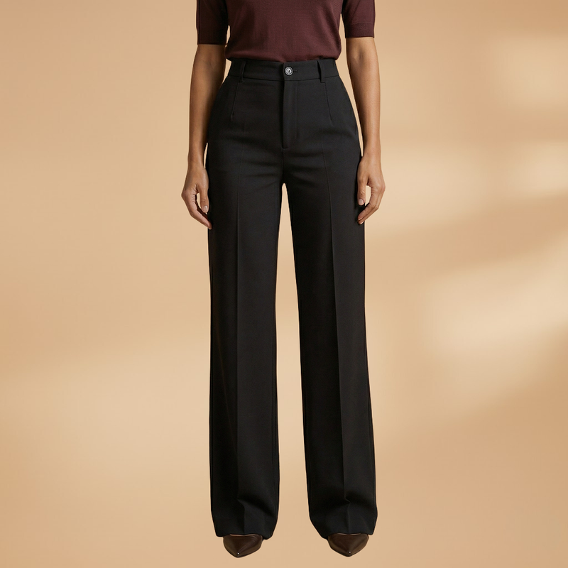 Annita | Women's High-Rise Wide Leg Button Front Pants