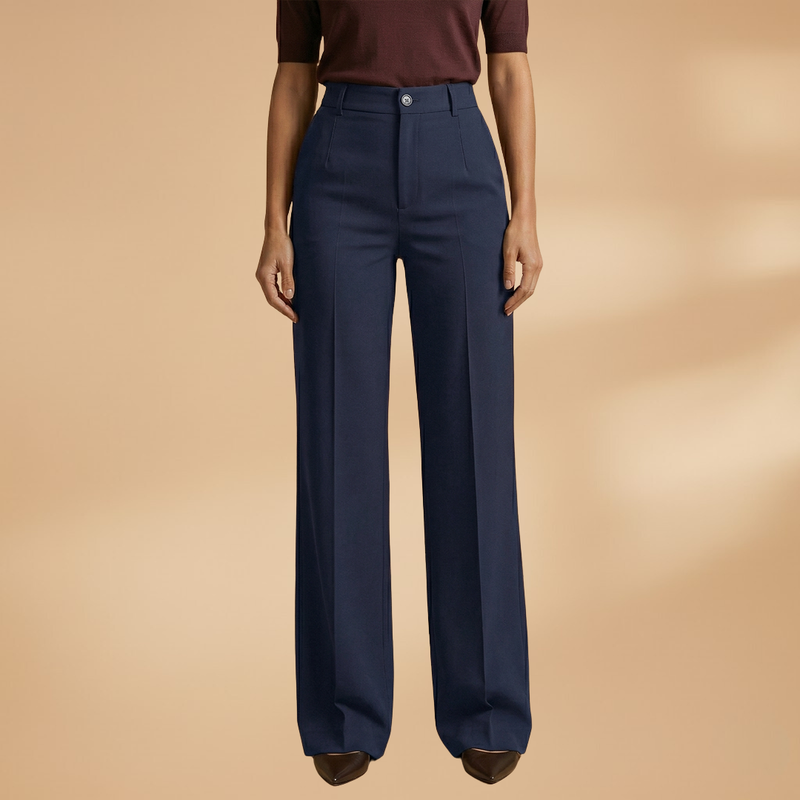 Annita | Women's High-Rise Wide Leg Button Front Pants