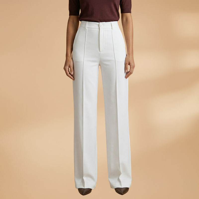 Annita | Women's High-Rise Wide Leg Button Front Pants
