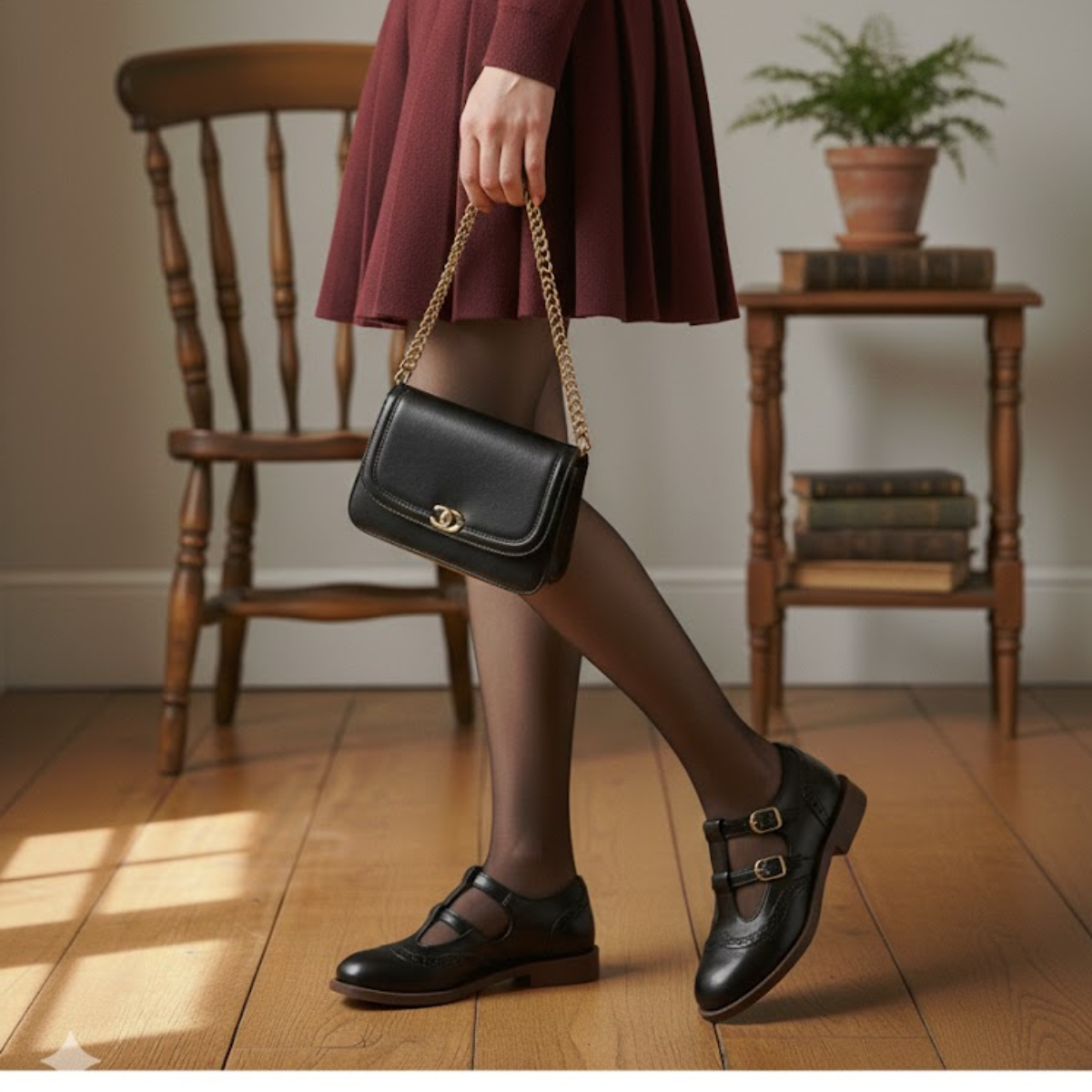 Anselma | Women's Adjustable Buckle T-Bar Mary Jane Shoes