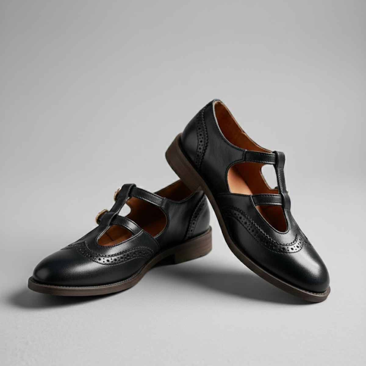 Anselma | Women's Adjustable Buckle T-Bar Mary Jane Shoes