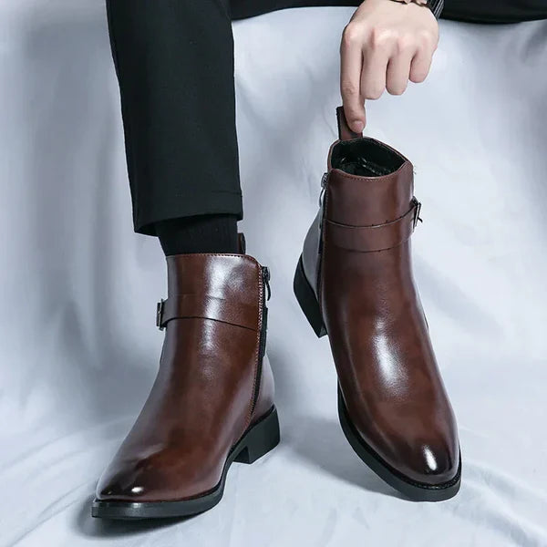 Anthony | Men’s Ankle Side Zipper Chelsea Boots