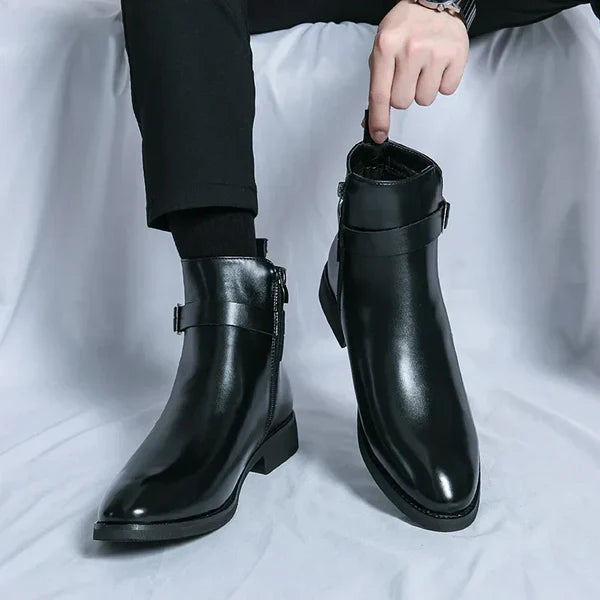 Anthony | Men’s Ankle Side Zipper Chelsea Boots