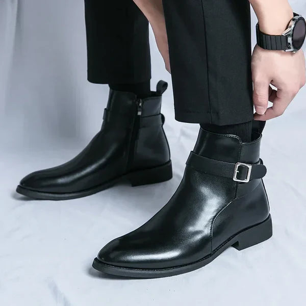 Anthony | Men’s Ankle Side Zipper Chelsea Boots
