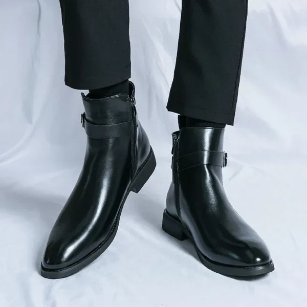 Anthony | Men’s Ankle Side Zipper Chelsea Boots
