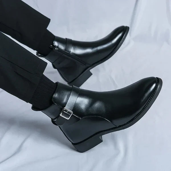 Anthony | Men’s Ankle Side Zipper Chelsea Boots