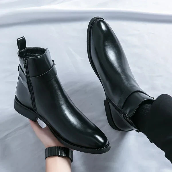 Anthony | Men’s Ankle Side Zipper Chelsea Boots