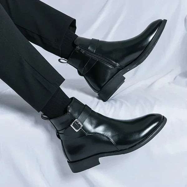 Anthony | Men’s Ankle Side Zipper Chelsea Boots