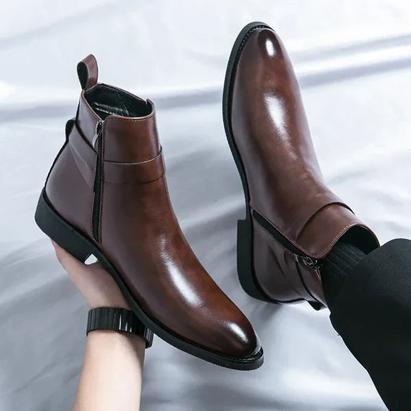 Anthony | Men’s Ankle Side Zipper Chelsea Boots