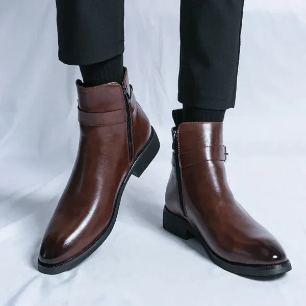 Anthony | Men’s Ankle Side Zipper Chelsea Boots