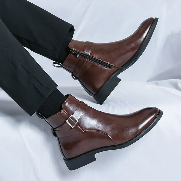 Anthony | Men’s Ankle Side Zipper Chelsea Boots