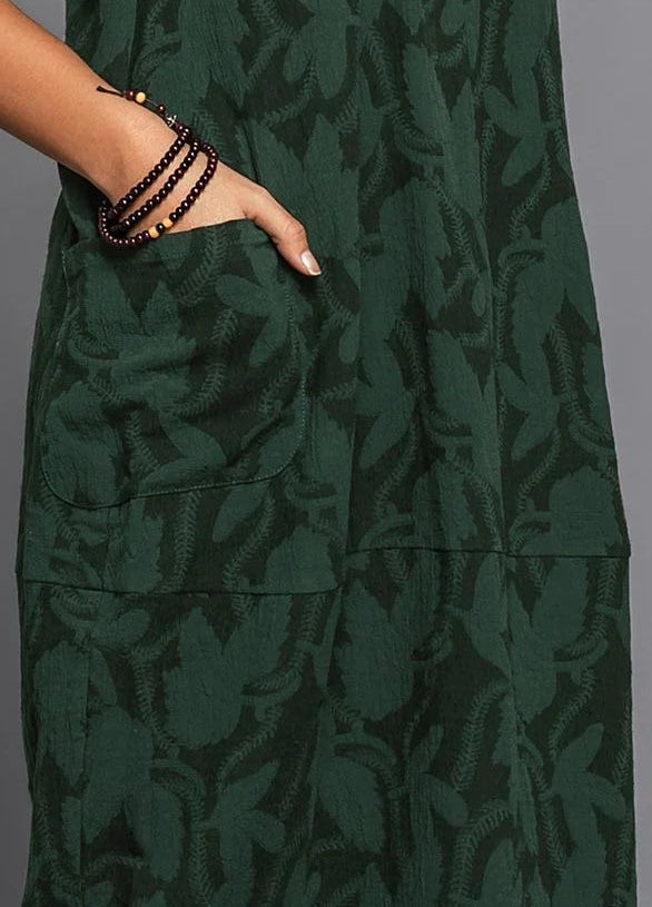 Anwen | Women's Long Sleeve Botanical Midi Dress