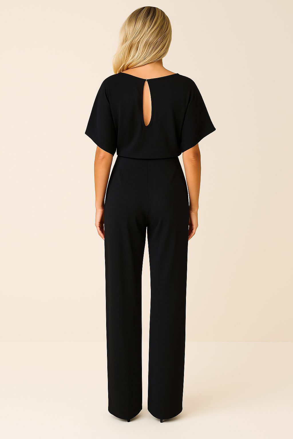 Arabella | Women’s Waist Tie Short Sleeve Summer Jumpsuit