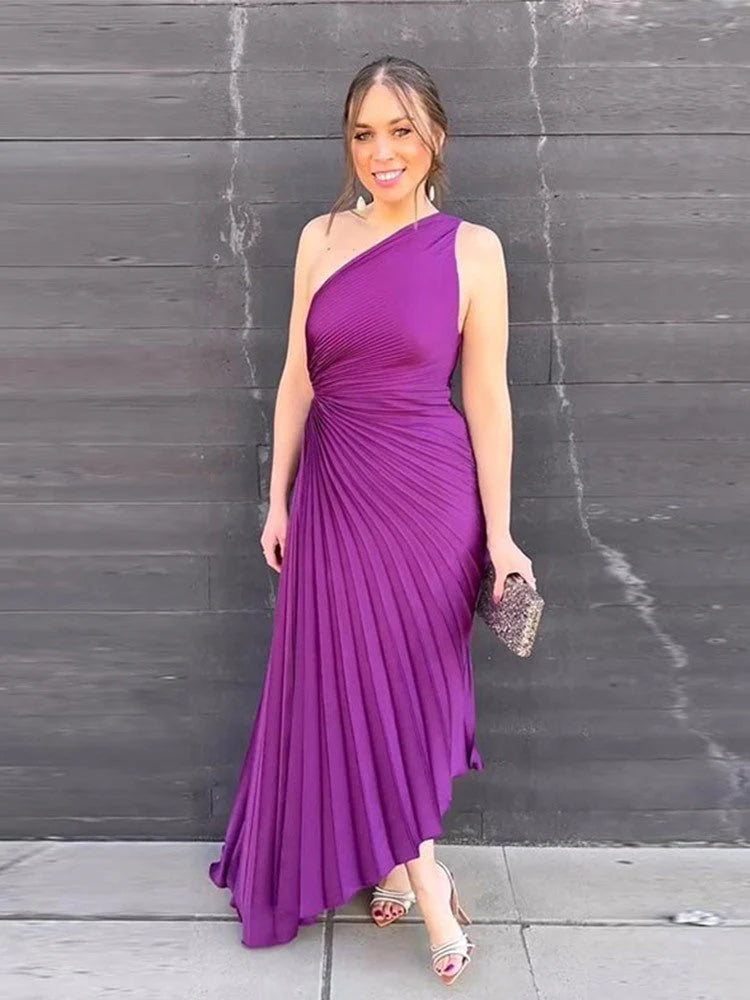 Ariana | Women's One Shoulder Asymmetrical Wedding Guest Dress