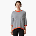 Arilda | Women's Short Sleeve Horizontal Stripe Shirt