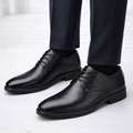 Arlando | Men's Low Block Pointed Toe Derby Dress Shoes