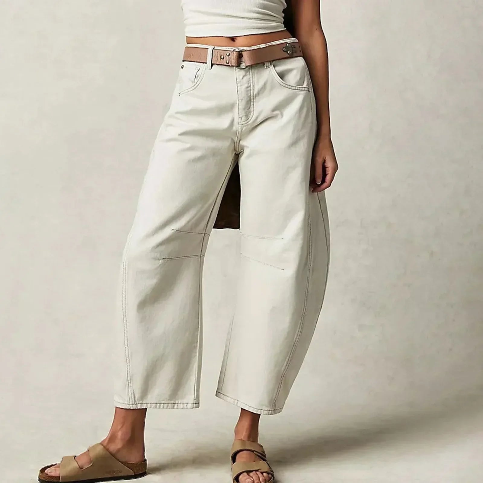 Arlee | Women's Mid Rise Button Baggy Jeans