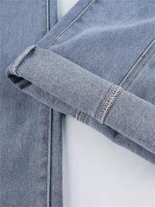Arlene | Women's Star Patch High Waisted Flare Leg Blue Jeans