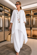 Arletta | Women’s Flowy Asymmetrical Two Piece Matching Set