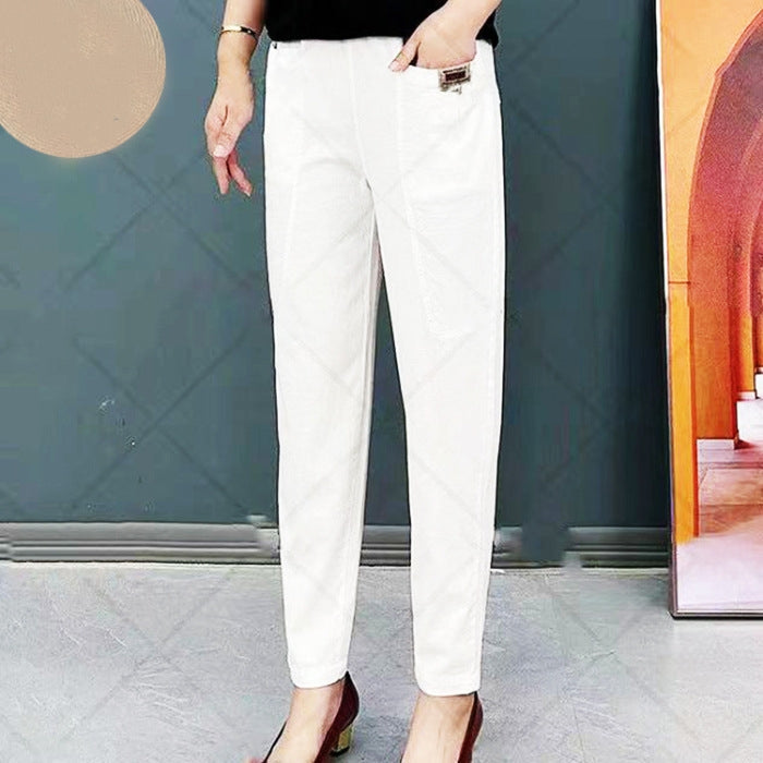Arlette | Women’s High Waist Straight Leg Pants