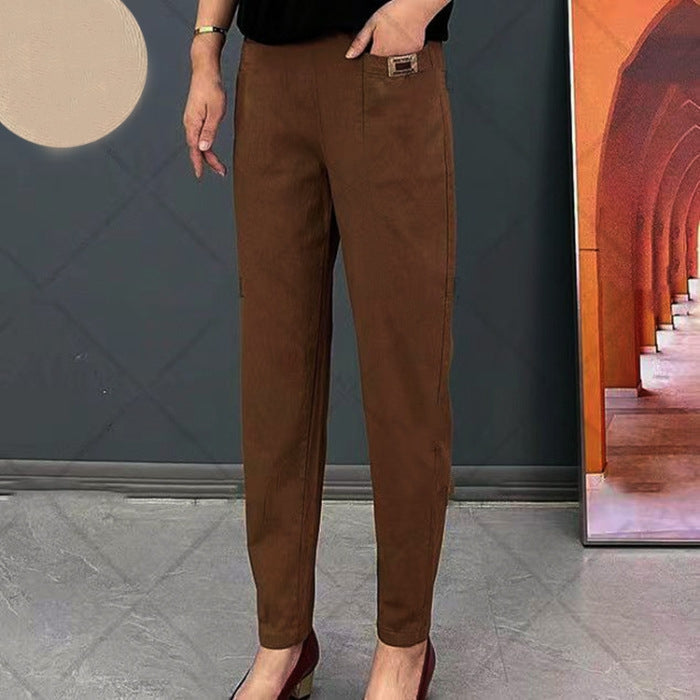Arlette | Women’s High Waist Straight Leg Pants