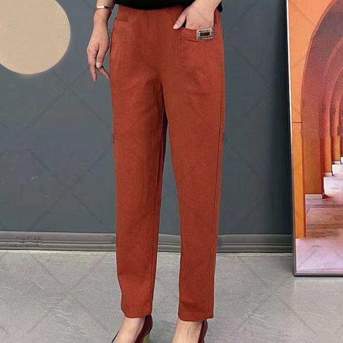 Arlette | Women’s High Waist Straight Leg Pants