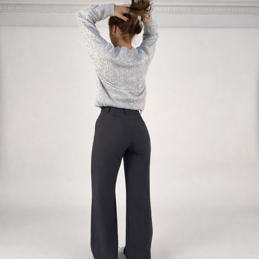 Arlinda | Women’s Tailored High Waist Straight Leg Trousers