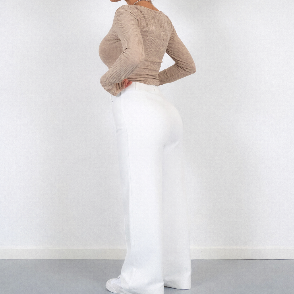 Arlinda | Women’s Tailored High Waist Straight Leg Trousers