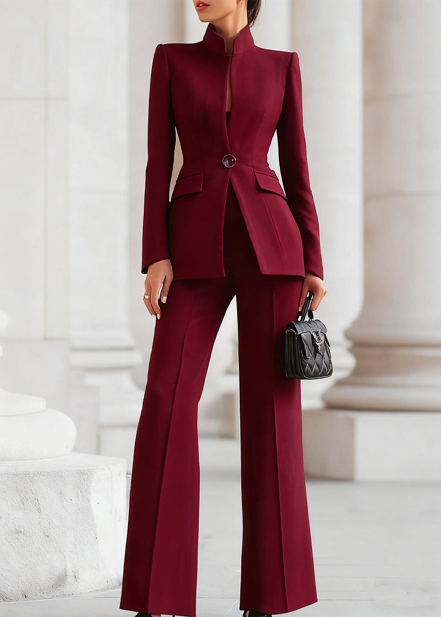 Arnita | Women’s Collared Wide Leg Two Piece Set