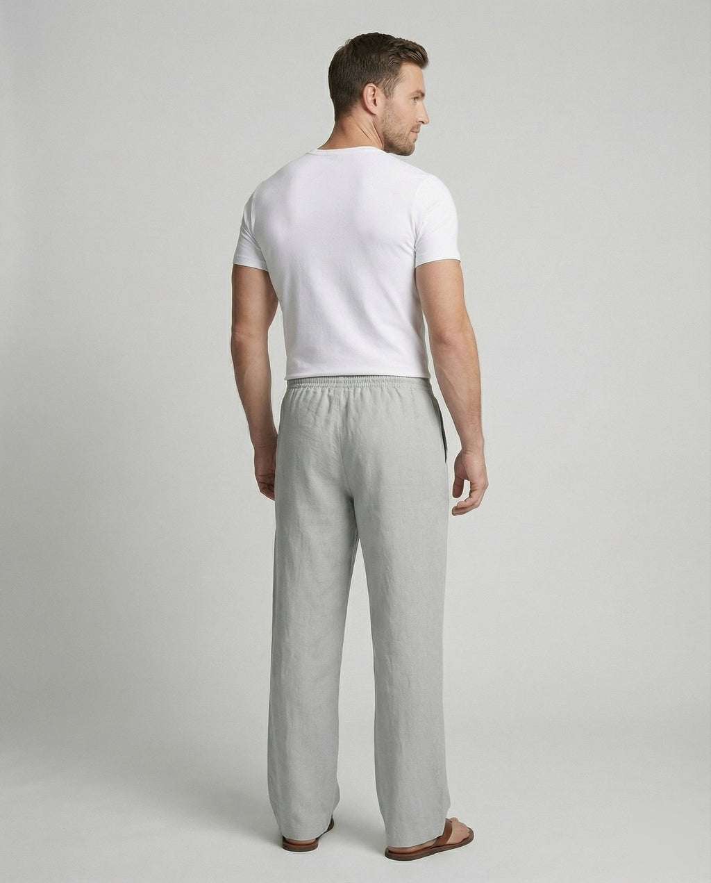 Ashton | Men's Drawstring Straight Leg Summer Trousers