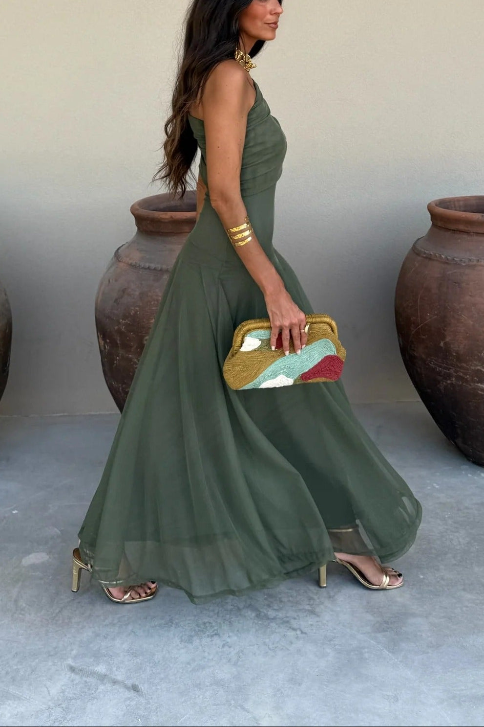 Astrid | Women’s One Shoulder Draped Graduation Party Dress