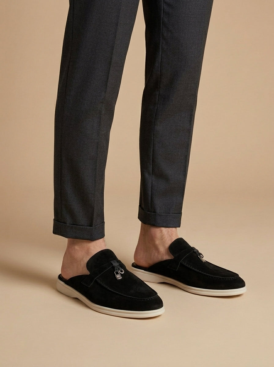 Auberon | Men's Open Back Slip On Round Toe Loafers