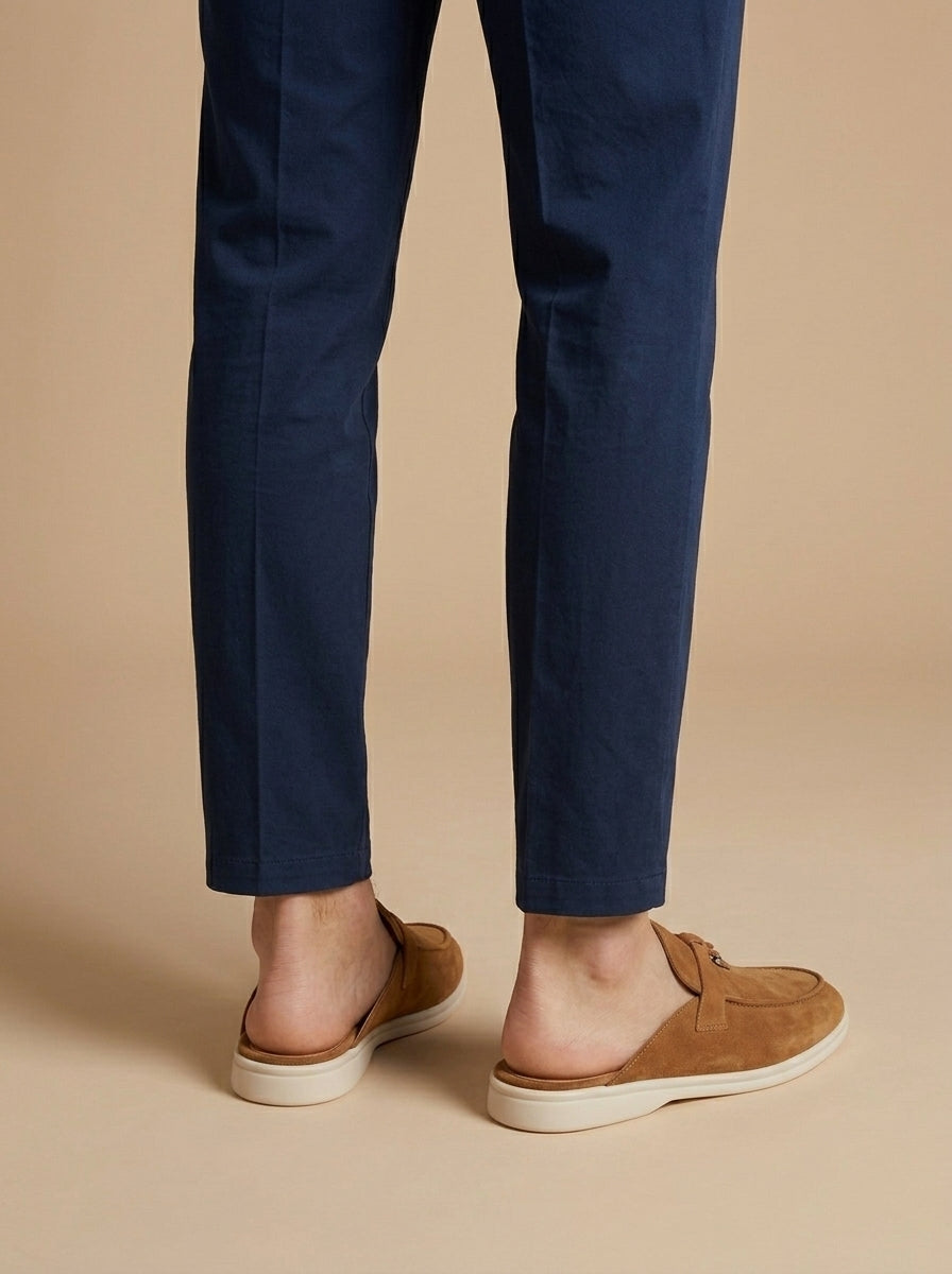 Auberon | Men's Open Back Slip On Round Toe Loafers