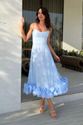 Aurora | Women’s Sleeveless Scoop Neck Flowy Wedding Guest Dress