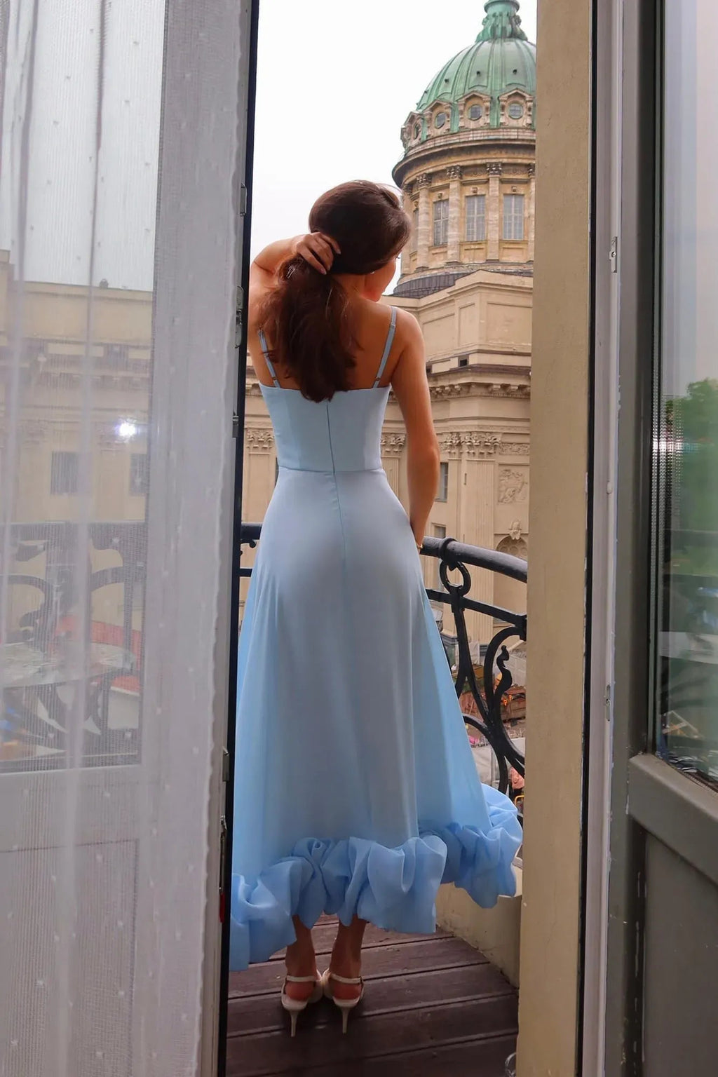 Aurora | Women’s Sleeveless Scoop Neck Flowy Wedding Guest Dress