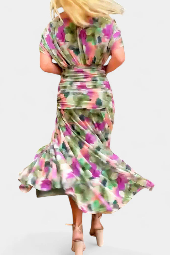 Ayla | Women’s Off Shoulder Twist Front Formal Gown