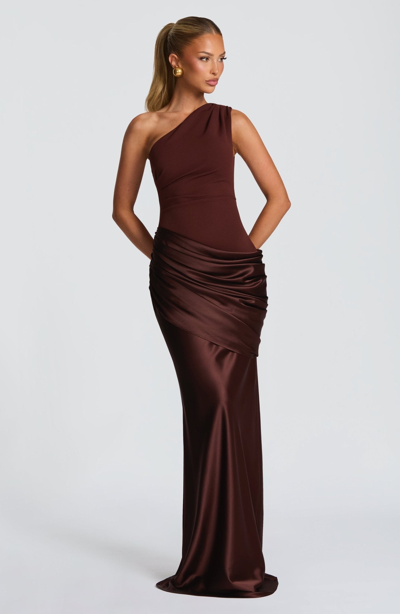 Azalea | Women’s One Shoulder Asymmetrical Wedding Guest Dress