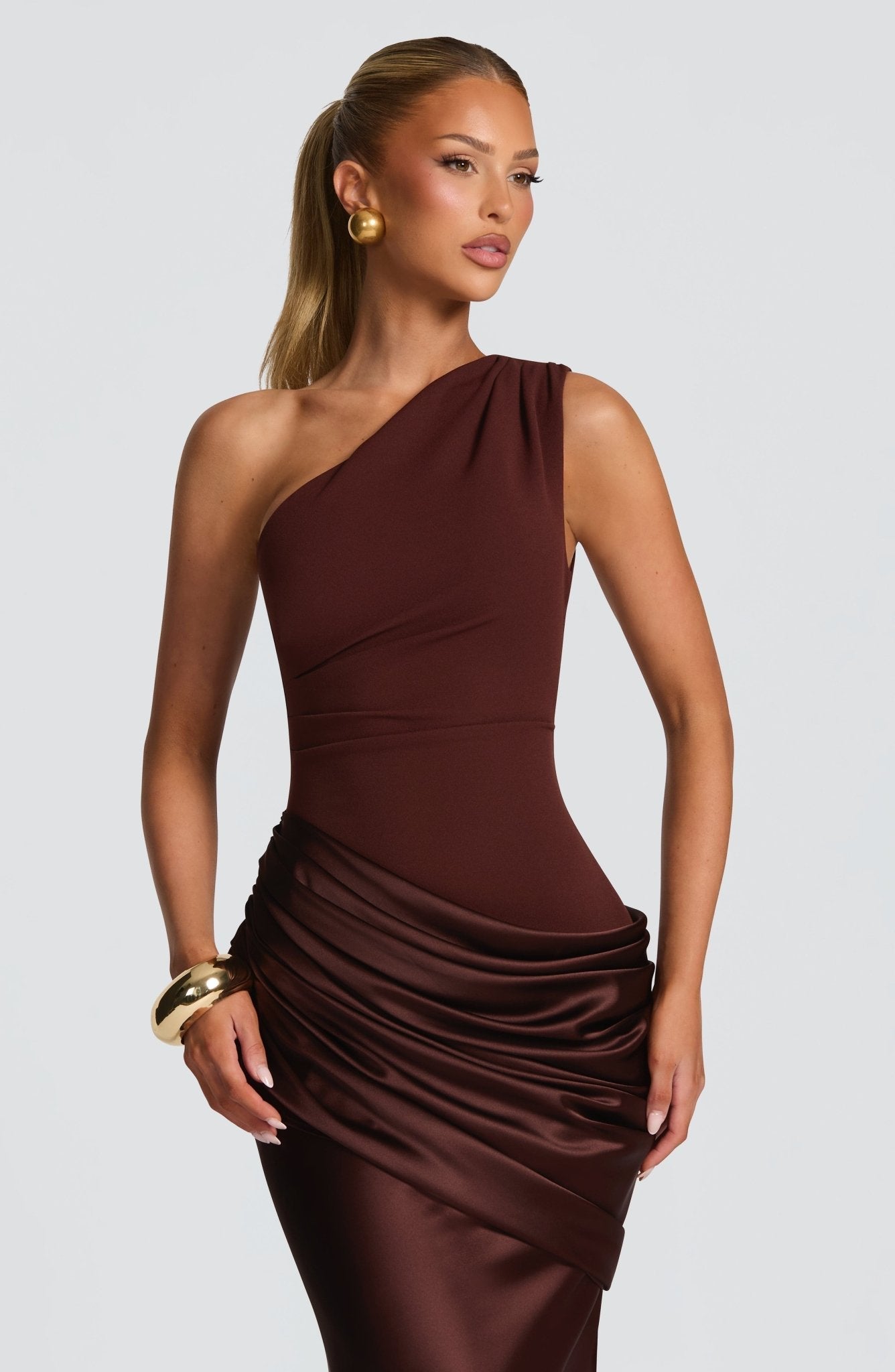 Azalea | Women’s One Shoulder Asymmetrical Wedding Guest Dress