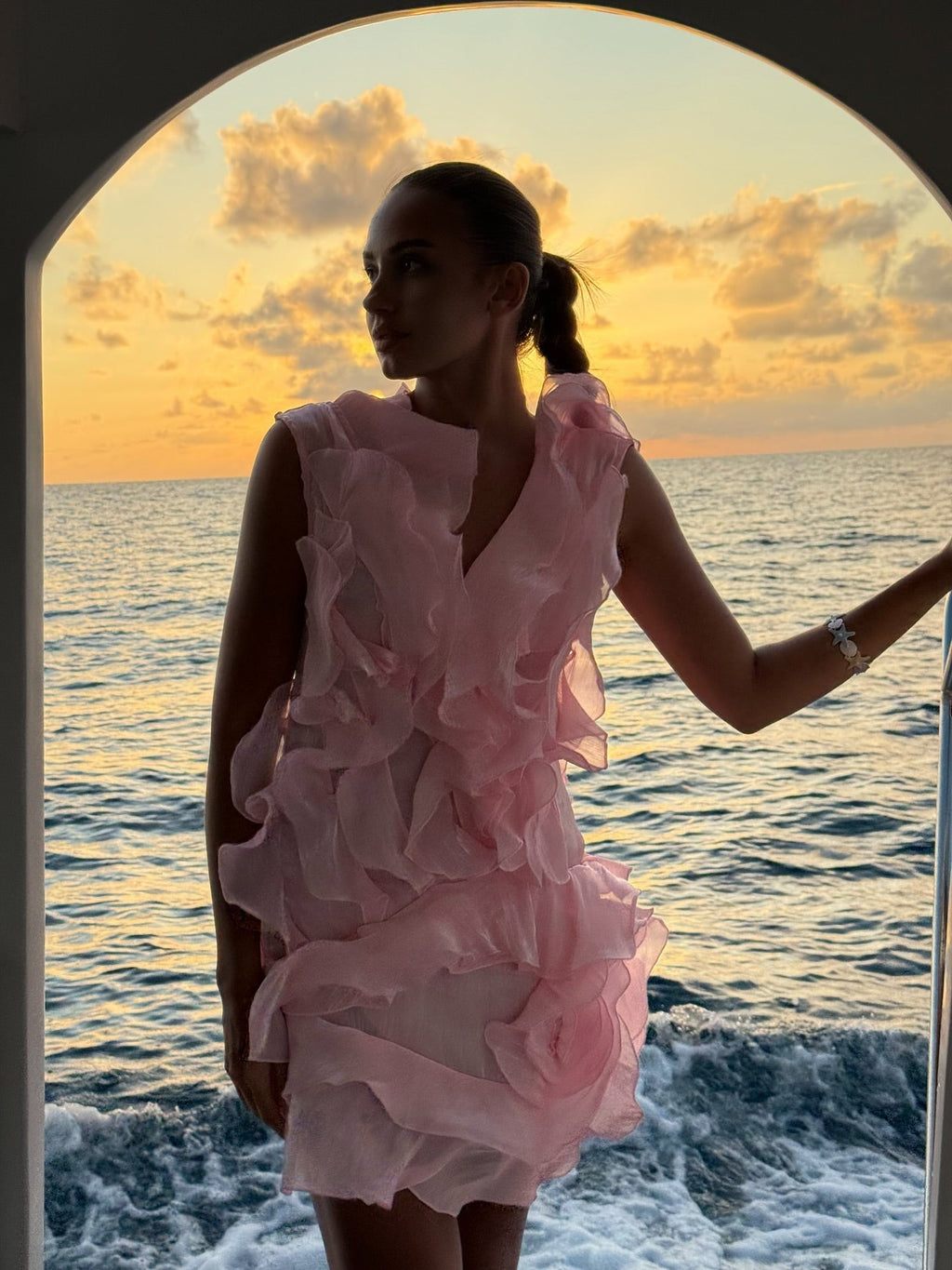 Barbara | Women's Off Shoulder Strapless V Neck Mini Dress