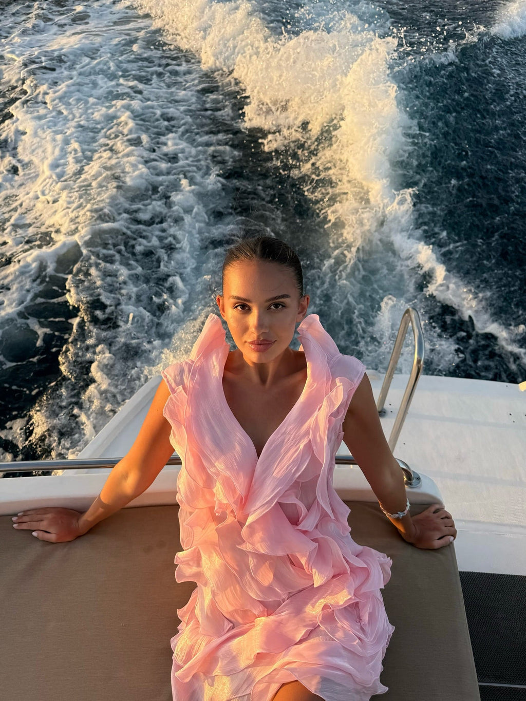 Barbara | Women's Off Shoulder Strapless V Neck Mini Dress