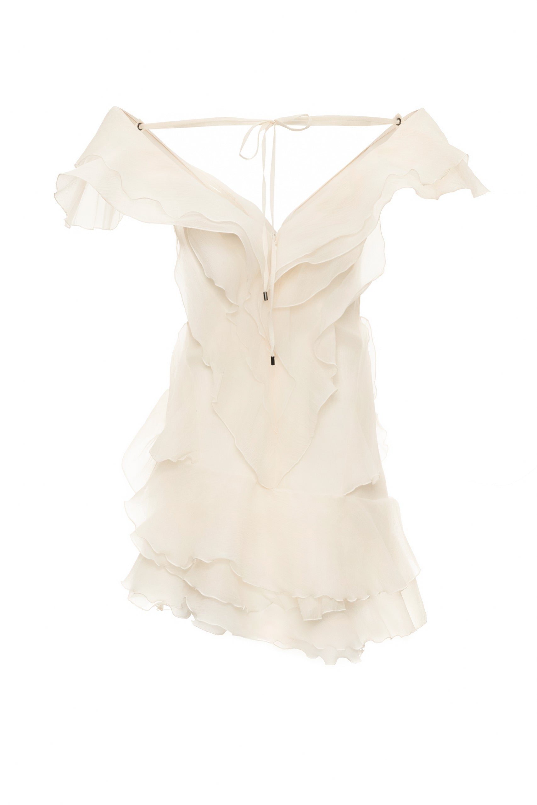 Barbara | Women's Off Shoulder Strapless V Neck Mini Dress