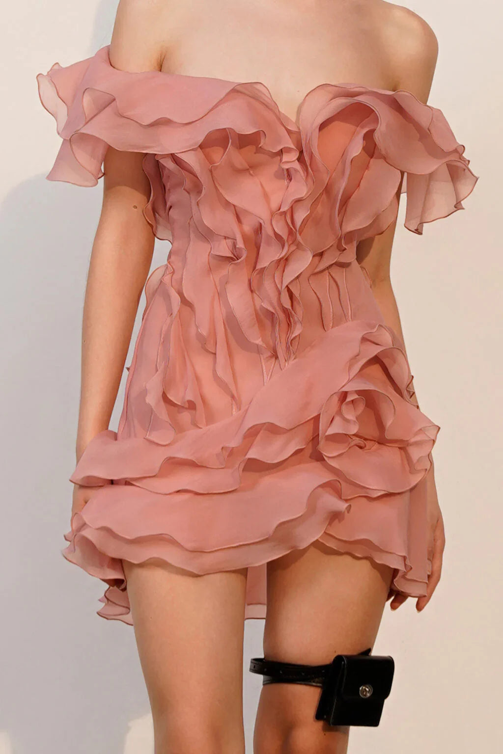 Barbara | Women's Off Shoulder Strapless V Neck Mini Dress