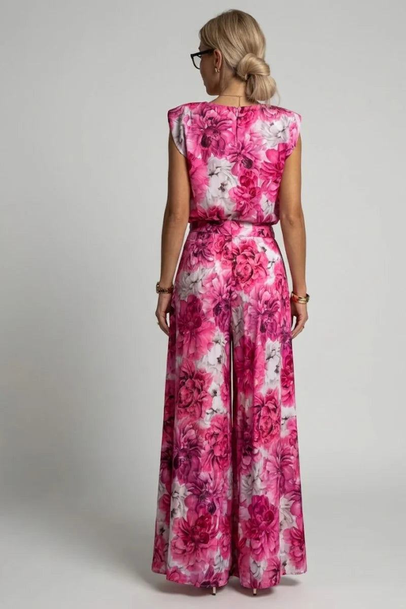 Barbara | Women’s Sleeveless Round Neck Summer Two Piece Set