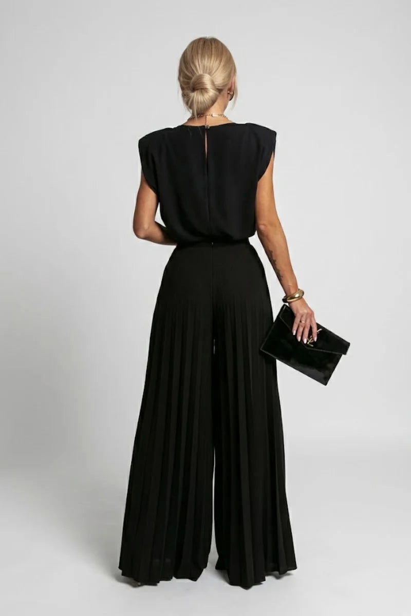 Barbara | Women’s Sleeveless Round Neck Summer Two Piece Set