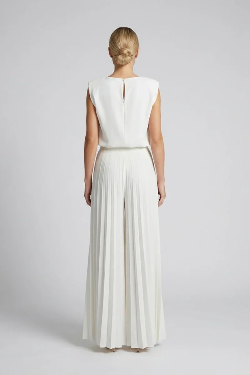 Barbara | Women’s Sleeveless Round Neck Summer Two Piece Set