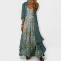 Beatrice | Two Piece Women’s Floral V Neck Maxi Dress
