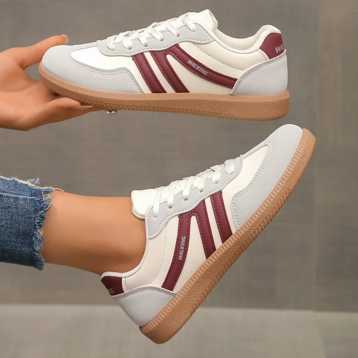 Bette | Women’s Low Top Lace Up Round Toe Sneakers