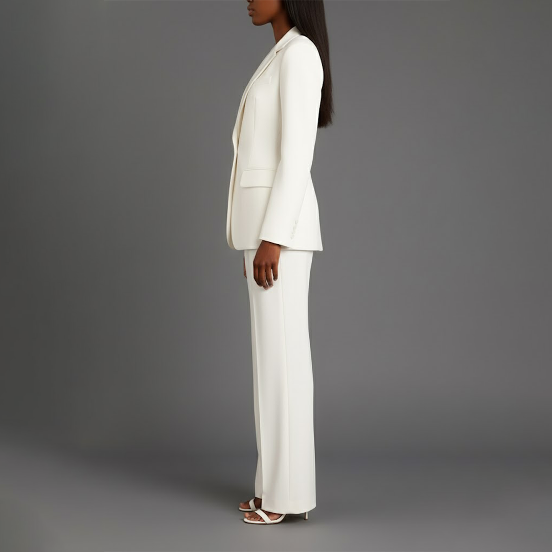 Betty | Women’s V Neck Long Sleeve Matching Suit
